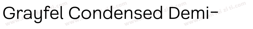 Grayfel Condensed Demi字体转换